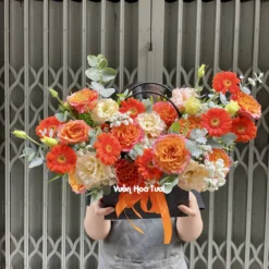 giỏ hoa khai trương Grand Opening