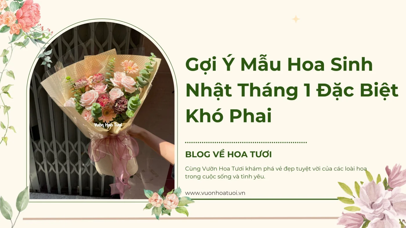 hoa sinh nhật tháng 1