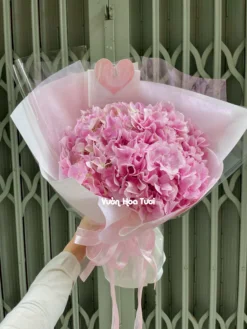 Bó Hoa Cẩm Tú Cầu Hồng