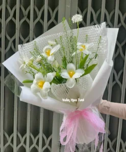 Bó Hoa Tulip While Love Trắng Vườn Hoa Tươi