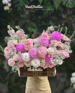 Lẵng Hoa Pastel Celestial