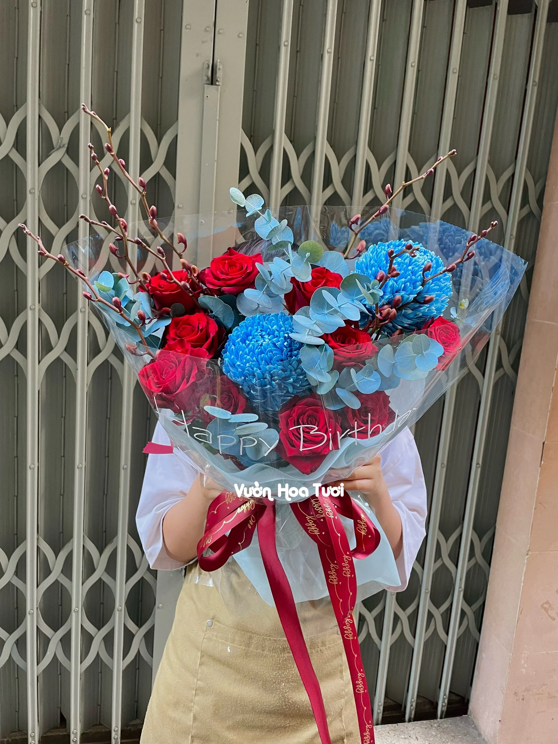 Bo Hoa Tuoi Blue Red Ocean jpg