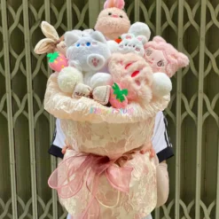 Bó Hoa Gấu Bông Thơm PinkLove Size L