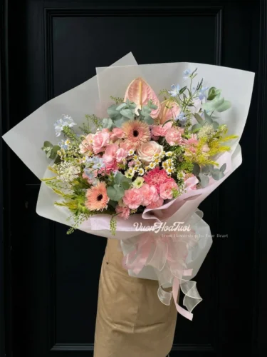 Chi tiết bó hoa hồng Garden Of Love