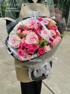 Bó Hoa 20 Tháng 10 RosePurple