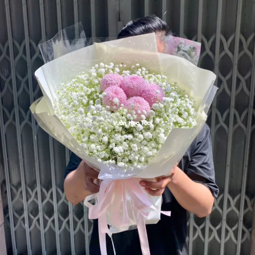 Gợi Ý Hoa Sinh Nhật Tháng 1 Khởi Đầu Của Hạnh Phúc Bó Hoa Baby Ping Hồng Kute