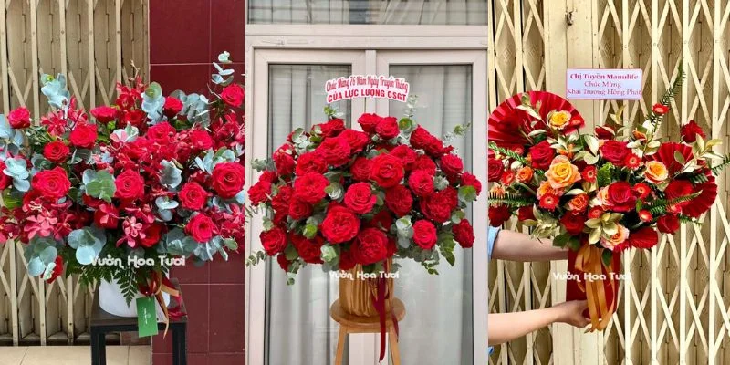 lẵng hoa 20 tháng 11