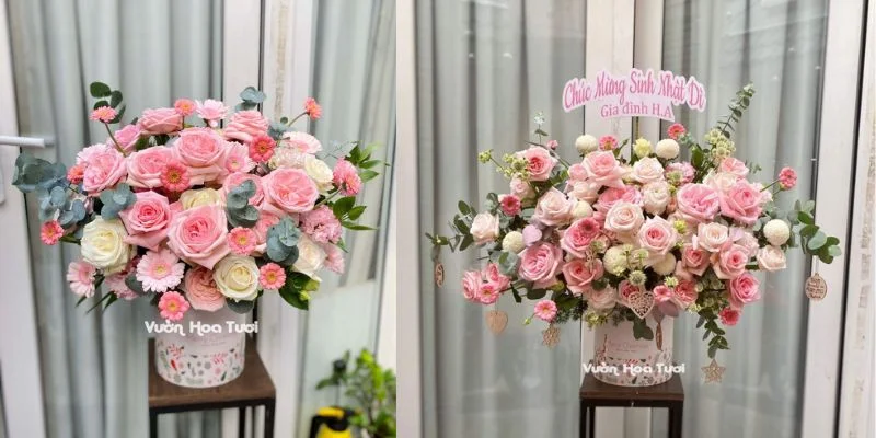 lẵng hoa 20 tháng 11