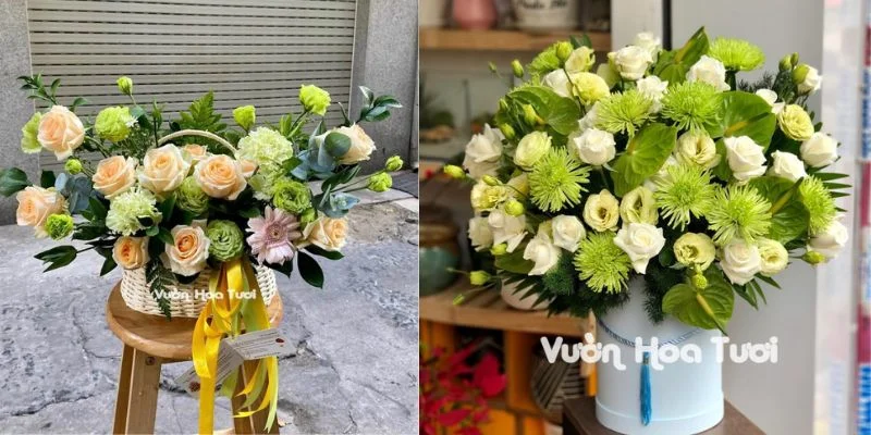 lẵng hoa 20 tháng 11