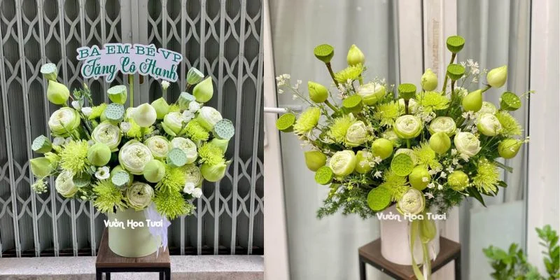 lẵng hoa 20 tháng 11