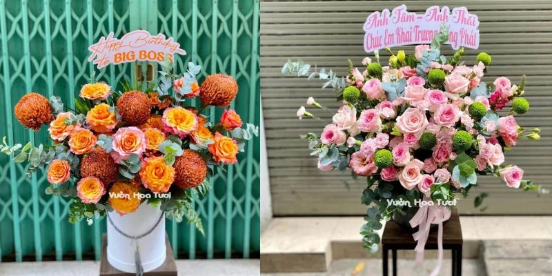 lẵng hoa 20 tháng 11