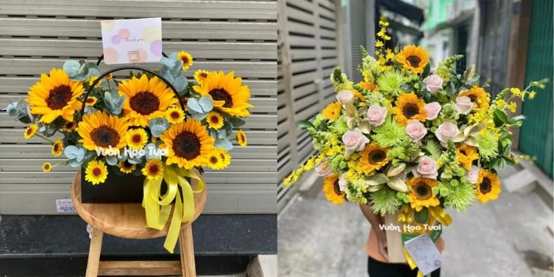 lẵng hoa 20 tháng 11