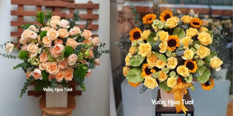 lẵng hoa 20 tháng 11