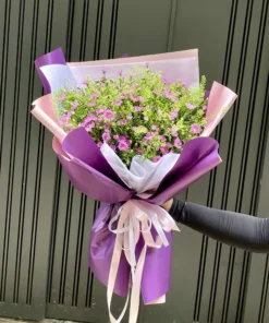 Bó Hoa Thạch Thảo Tím Xinh Xinh