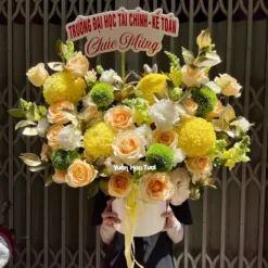 Lẵng Hoa Chúc Mừng Khai Trương Tinh Tế