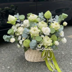 Giỏ Hoa Sen Tặng Sinh Nhật Mẹ