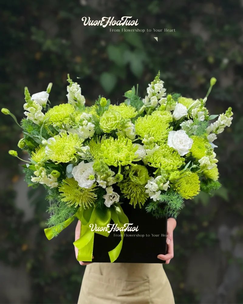 Lẵng Hoa Khai Trương Verdant Prosperity