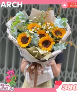 Bó Hoa 8 Tháng 3 Hướng Dương Tỏa Nắng Yêu Thương