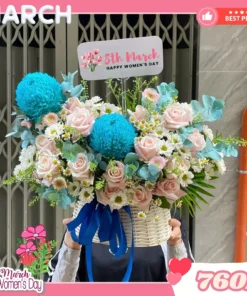 Giỏ Hoa 8 Tháng 3 BlueLove Penny