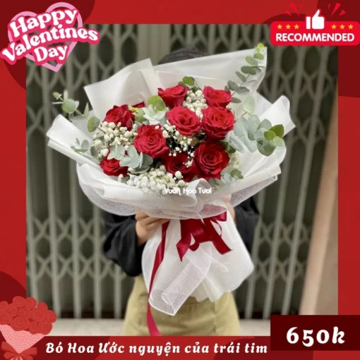 Hoa Valentine Ước Nguyện Của Trái Tim