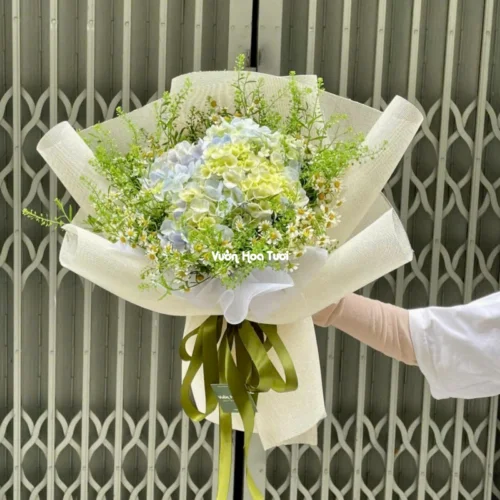 5 Bí quyết Đặt Hoa Sinh Nhật Mà Chưa AI Nói Bạn Nghe Hydrangea Passionate Poetry Bouquet