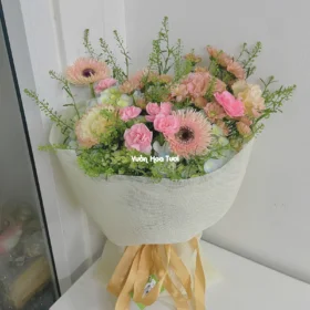 Mẫu Bó Hoa Cẩm Tú Cầu Hydrangea Velvet Whispers Bouquet