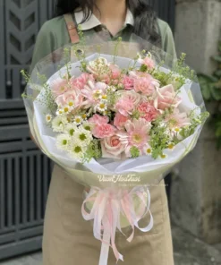 Mẫu bó hoa hồng yêu thương tặng sinh nhật kỷ niệm đẹp mắt