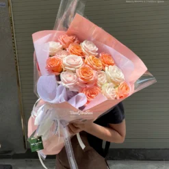 Bó Hoa Tươi Peachy Blush