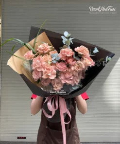 Bó Hoa Sang Trọng Cappuccino Harmony