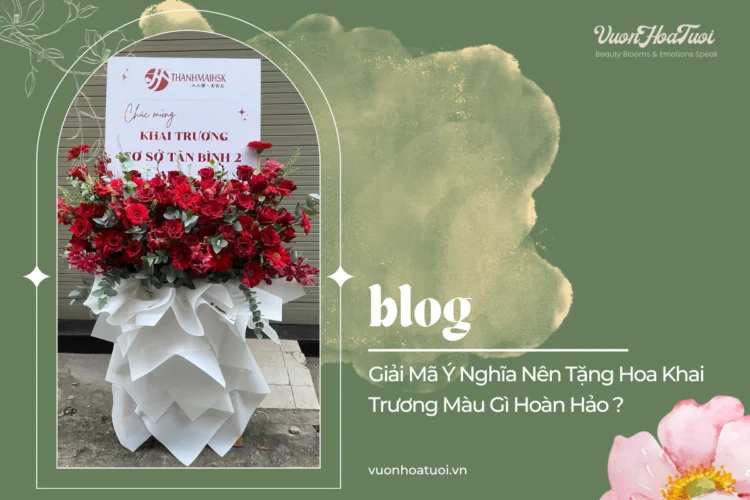Nên Tặng Hoa Khai Trương Màu Gì