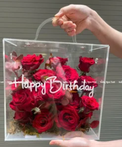 Hộp Hoa Tươi Mica Timeless Allure