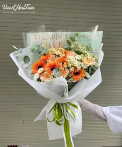 Hoa Bó Đồng Tiền Gerbera Sunlit Wishes