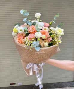 Bó Hoa Hồng David Austin Beauty Tặng Bạn Trai hoặc Gái