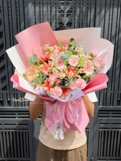 Bó Hoa Đồng Tiền Best Wishes For You