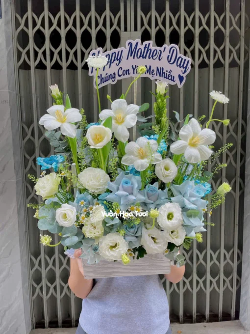 Tulip Flowers Blue Pastil