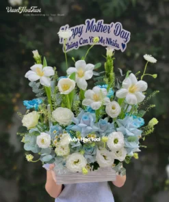 Tulip Flowers Blue Pastil