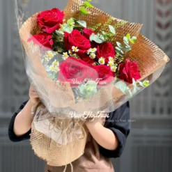 bó hoa hồng đỏ Cheerful Heart