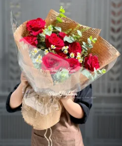 bó hoa hồng đỏ Cheerful Heart