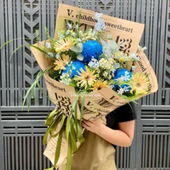 Bó Hoa Cúc Mẫu Đơn Rowena Sweet