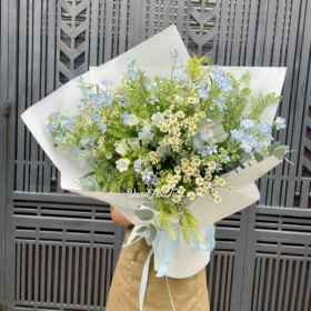 bó hoa sinh nhật Blue Sunshine tặng cho bạn gái