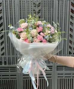 Bó Hoa Sinh Nhật Rose Pastel Tweedia