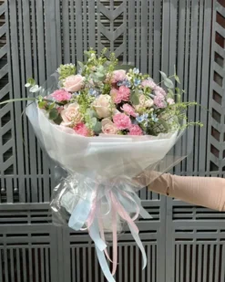 Bó Hoa Sinh Nhật Rose Pastel Tweedia