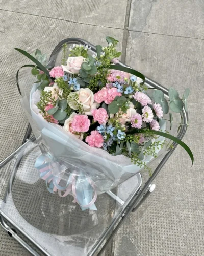 Bo Hoa Sinh Nhat Rose Pastel Lamtinh 4