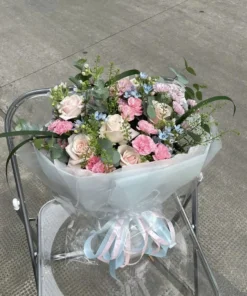 Bó Hoa Sinh Nhật Rose Pastel Tweedia