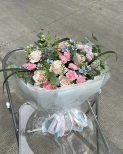 Bó Hoa Sinh Nhật Rose Pastel Tweedia