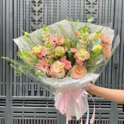 Mẫu hoa sinh nhật với Bó Hoa Tặng Mẹ Yêu Shimmer Serena