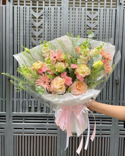 Bó Hoa Tặng Mẹ Yêu Shimmer Serena Mẫu hoa sinh nhật với Bó Hoa Tặng Mẹ Yêu Shimmer Serena