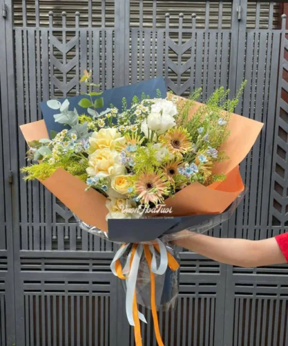 Garden Bouquet Bó Hoa Tặng Sinh Nhật Garden Yel Garden Bouquet Bó Hoa Tặng Sinh Nhật Garden Yel