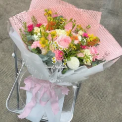 Bó Hoa Tặng Sinh Nhật Tặng Nữ Dịu Dàng dành cho các nàng yêu màu sắc trung tính