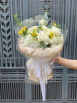 White Rose And Hydrangea